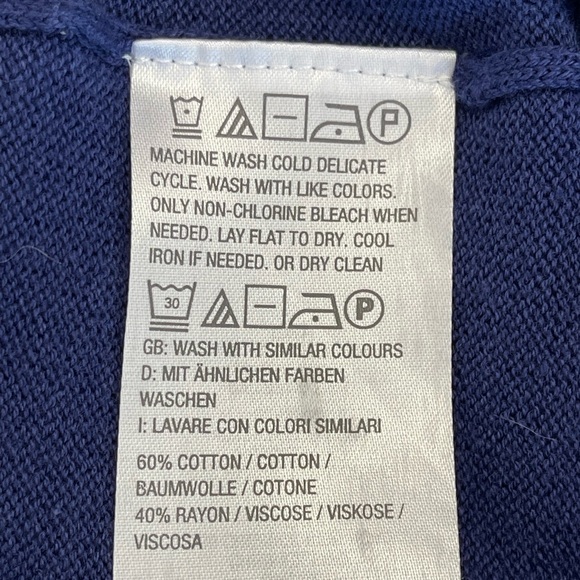 Isaac Mizrahi Live size 3X nautical strip button front cardigan layer cover work - Picture 6 of 10